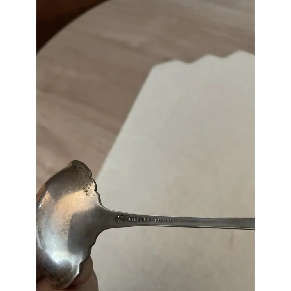 Vintage Towle Lady Diana Sterling Silver Gravy Spoon 30 Grams “R,”